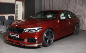 BMW M550i xDrive in Aventurine Red by AC Schnitzer and Abu Dhabi Motors 2018 года